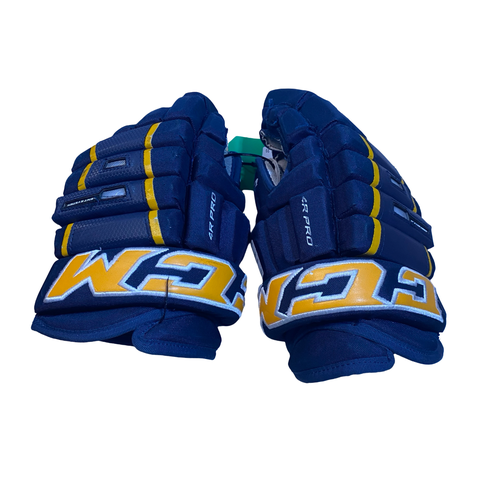 Used CCM HG4PRO Senior Gloves Navy Blue 13" 11706-S000386211
