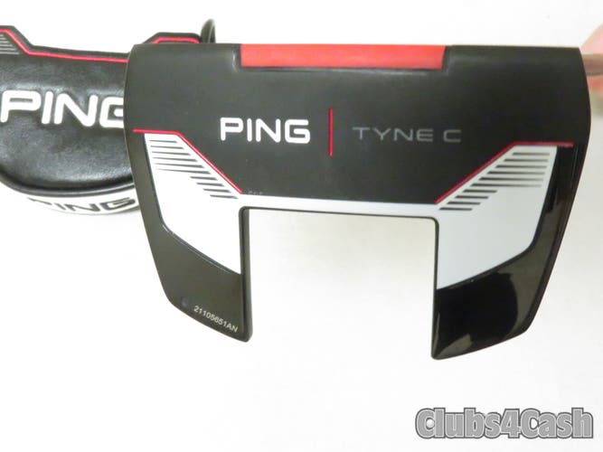 PING 2021 TYNE C Putter Black Dot Black Chrome Adjustable 32-36" +Cover MINT