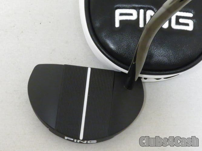 PING 2021 CA 70 Putter Black Dot Adjustable 32-36" Black Chrome +Cover LEFT MINT