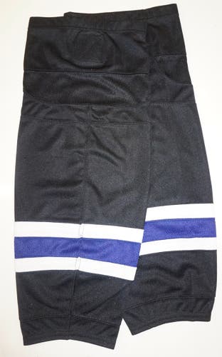 Los Angeles Kings pattern Junior/Intermediate Hockey Socks (Black/Purple/White) - NEW!