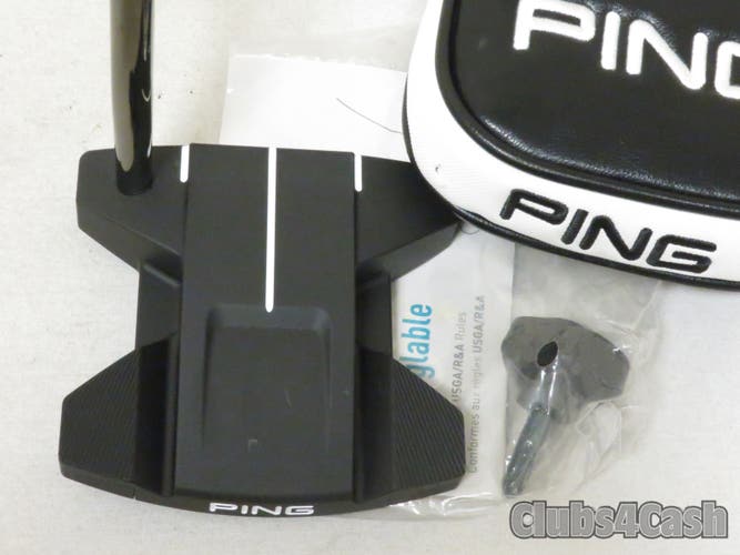 PING 2021 Hardwood Putter Black Dot Adjustable 32-36" Black Chrome +Cover  MINTy