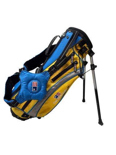 Used US Kids UL45 Jr Stand Bag Royal Blue And Gold 11835-S000211739