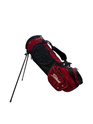 Used Titleist GOLF STAND BAG Mens Stand Bag Black And Wine Red 11835-S000211995