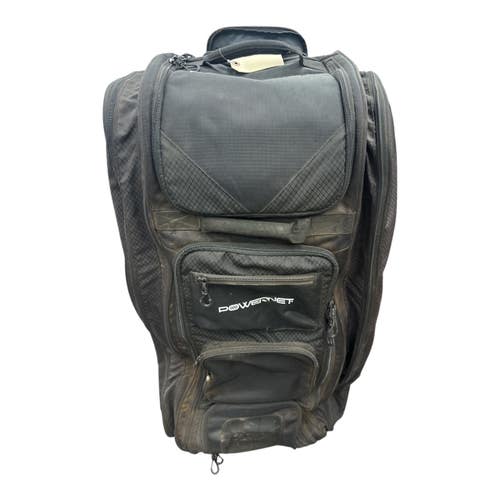 Used Powernet OPTIMUS CATCHERS BAG BB/SB Player Wheeled Bag Black 11835-S000212024