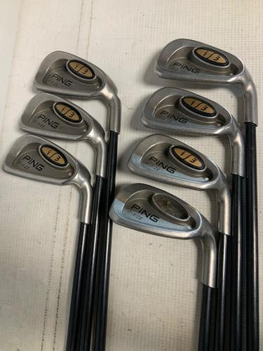 Used Ping I3 WHITE DOT Mens Iron Set RH 4I-PW 11823-S000041554