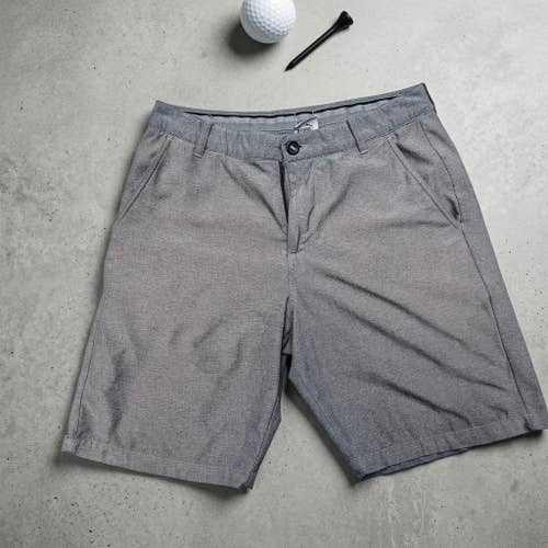 Puma Golf Shorts Mens 30 Grey Performance Tech Golfcore Silicone Grip Waist