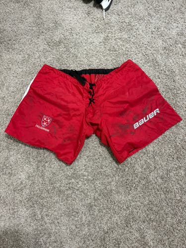 Senior Large Bauer Goalie Pant Shell Hockey Goalie Pants Pro Stock (Used)