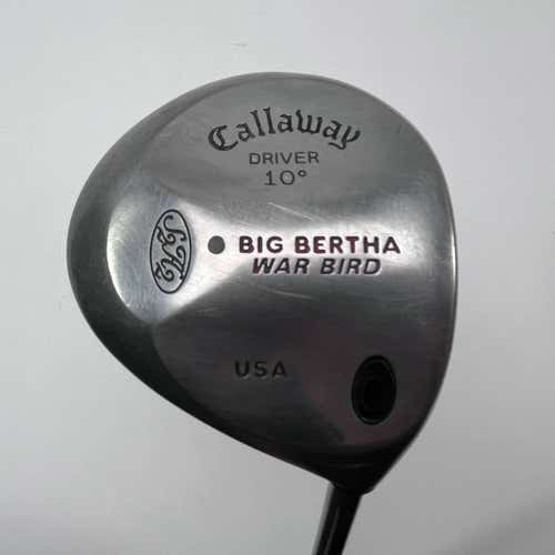 Callaway Big Bertha Warbird Driver 10* RCH 90 Firm Graphite Mens RH