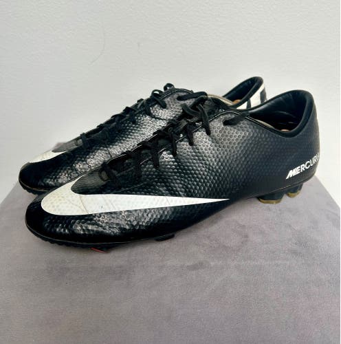 Nike Men’s Mercurial Victory IV FG Soccer Futbol Cleats Size 12 US 46 EU Black