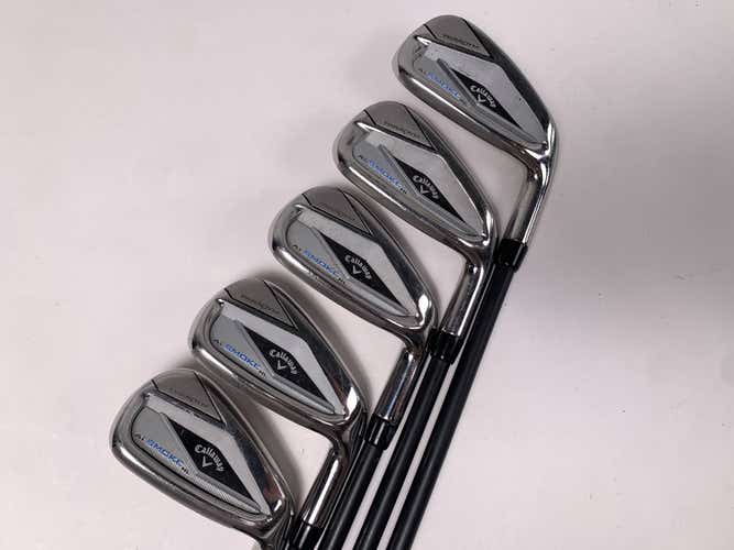 Callaway Paradym Ai Smoke HL Iron Set 6-PW+AW Sixty 5.5 60g Reg RH No 8 iron
