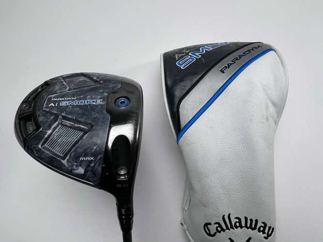 Callaway Paradym Ai Smoke Max Driver 9* Denali Frost 6.0 60g Stiff RH HC