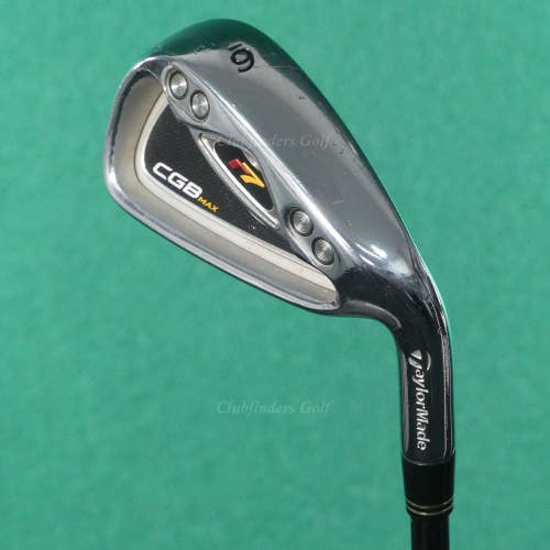 TaylorMade r7 CGB MAX 2008 Single 6 Iron REAX 90 Superfast Black Steel Regular