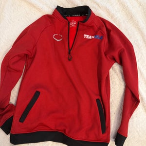 EvoShield Team MLB Men's Red 1/4 Zip Pullover Size Small