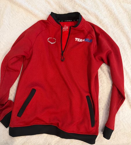 EvoShield Team MLB Men's Red 1/4 Zip Pullover Size Small