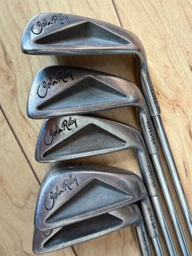 Vintage John Riley Repeater Iron Set (5 Clubs - 4, 8, 9, PW, SW) - Cavity Back Classic ((Used)