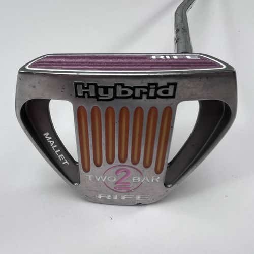 Guerin Rife Two Bar Hybrid Putter 37.5" Womens / Men's RH - NEW 17" Long Grip