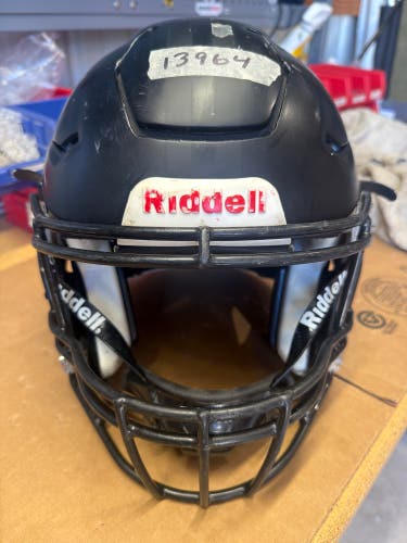 USED RIDDELL FLEX ADULT HELMET - LARGE - FLAT BLACK