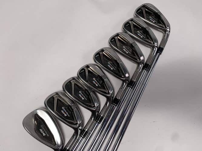 TaylorMade M4 Iron Set 4-PW+AW KBS Max 85g Regular Steel Mens RH Midsize Grips