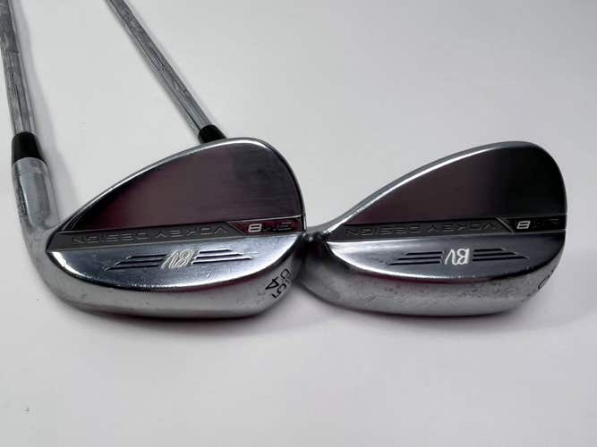 Titleist Vokey SM8 Tour Chrome Wedge Set 54* 12 | 60* 8 SM8 Wedge Steel Mens RH