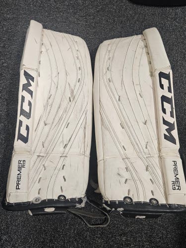 Used CCM Premier R1.9 Hockey Goalie Leg Pads (29" + 1")