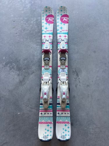 Kid's Rossignol Terrain 104 cm Skis With Look KidX 4.5 Bindings (Used)