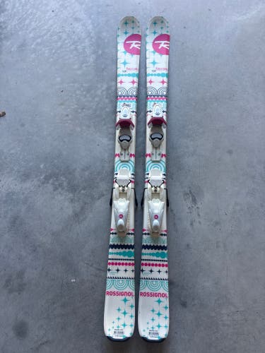 Kid's Rossignol Terrain 128 cm Skis With Look KidX 4.5 Bindings (Used)