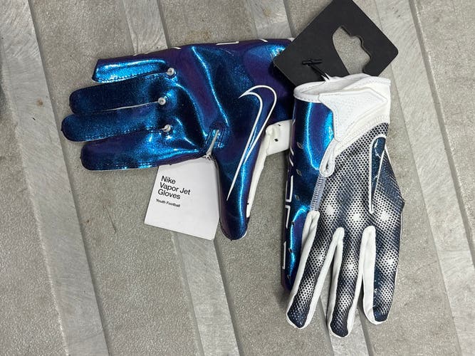 Medium Youth Nike Vapor Jet Gloves (New)