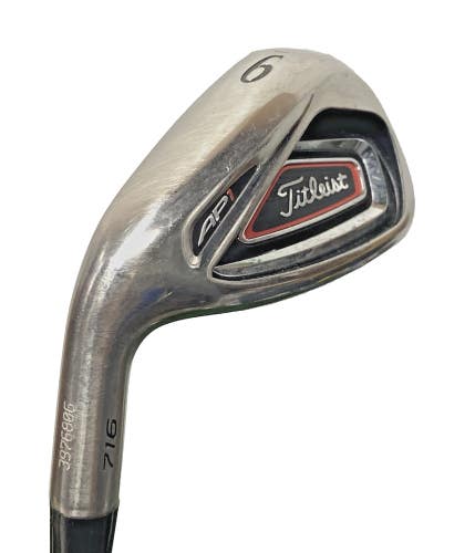 Titleist AP1 716 9 Iron Plus 1.5" LH Pro Custom Stiff Graphite 37.5" New Grip