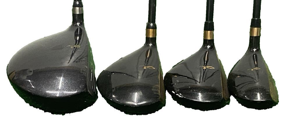 Natural Golf BeCu Wood Set Tour Hammer 11* Driver, 3w,9w,5h Regular Graphite RH