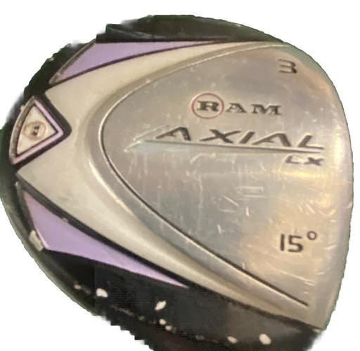 Ram Axial LX 3 Wood 15* Ladies Graphite 41.5" Factory Grip RH Nice Single Club
