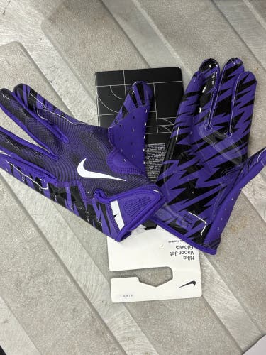 Purple Medium Adult Nike Vapor Jet Gloves (New)