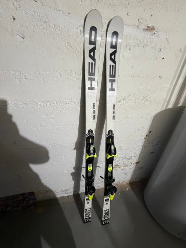 HEAD WC Rebels i.GS 176 cm Skis With Bindings Max Din 14 (Used)