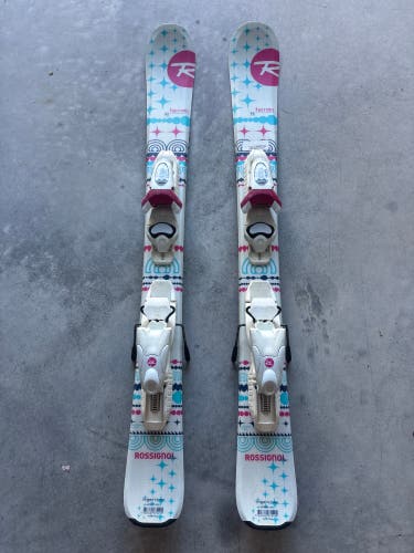 Kid's Rossignol Terrain 92 cm Skis With Look KidX 4.5 Bindings (Used)