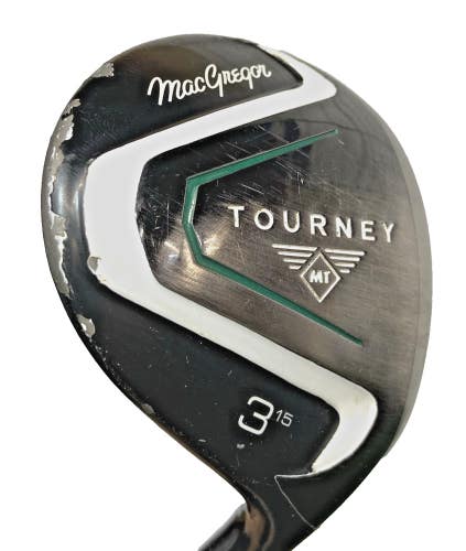 MacGregor Tourney MT 3 Wood 15* RH Men's Mamiya Regular Graphite 42.5" New Grip