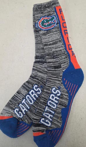 ST2 Mens NCAA FLORIDA GATORS Crew Socks Lot of 1 Pair Large 8-13 New