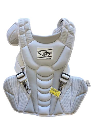 Used Rawlings VELO 2.0 Catchers Chest Protector White Intermed 11450-S000528131