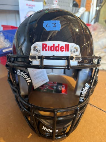 NEW RIDDELL YOUTH SPEED CLASSIC FOOTBALL HELMET - MEDIUM - BLACK