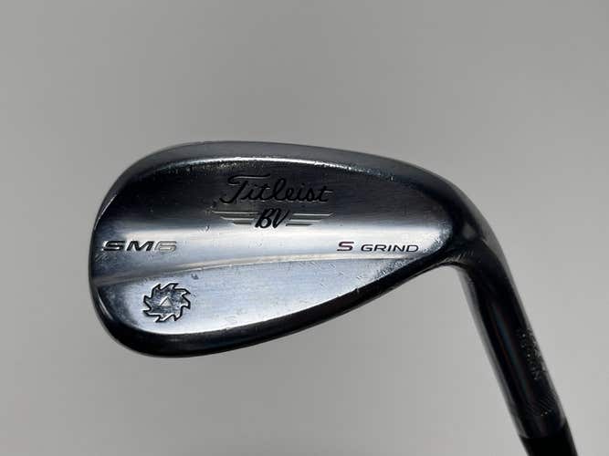 Titleist Vokey SM6 Tour Chrome Wedge 58* 10 Bounce S-Grind Wedge Steel Mens RH