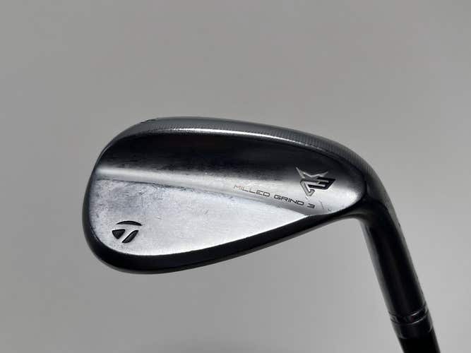 TaylorMade Milled Grind 3 Raw Chrome Sand Wedge SW 56* 12 Bounce SB-Grind KBS RH