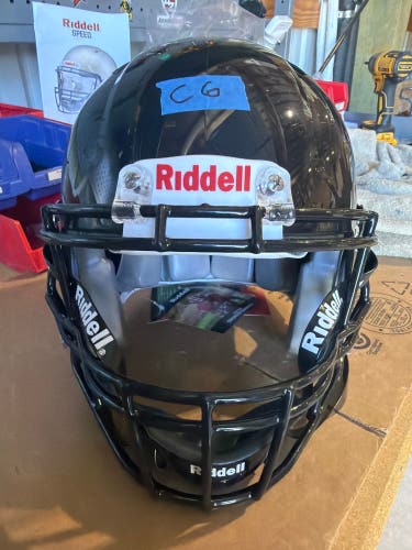 NEW RIDDELL YOUTH SPEED CLASSIC FOOTBALL HELMET - MEDIUM - BLACK