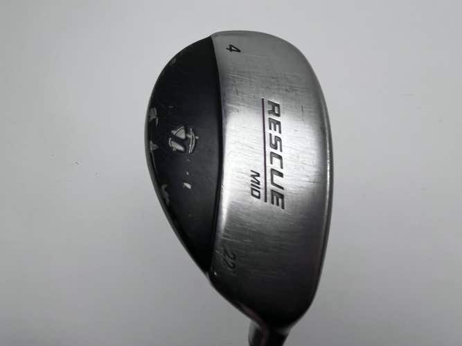 TaylorMade Rescue Mid 4 Hybrid 22* Stiff Graphite Mens RH