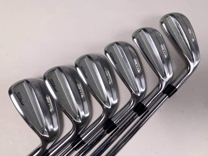 Titleist T100 2021 Iron Set 5-PW KBS Tour 130g Extra Stiff Steel Mens RH +1/2"