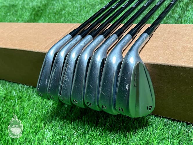 Used 2023 TaylorMade P-790 Irons 5-PW/AW MMT 65g Regular Graphite Golf Set