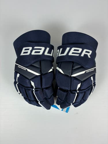 New Senior Bauer Supreme M3 Hockey Gloves - Navy