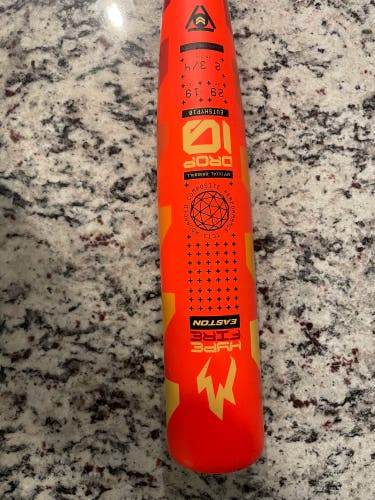 2025 Easton Hype Fire Composite USSSA Certified Bat (-10) 19 oz 29" (Used)