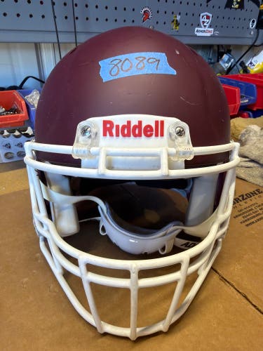 USED RIDDELL SPEED ICON ADULT HELMET - XL - FLAT MAROON