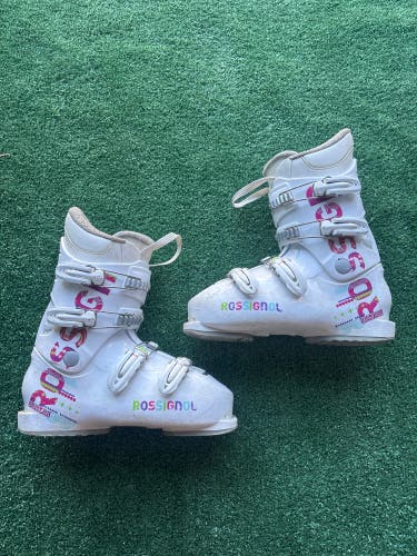 Kid's Rossignol Fun Girl Ski Boots (Used) | Mondo 25.5 (295mm)