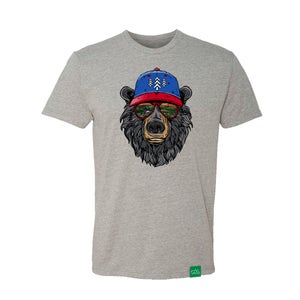 Wild Tribute Miami Vice Appalachian Bear T-Shirt - Dark Heather Grey