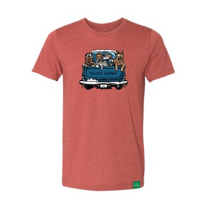 Wild Tribute Powder Hounds T-Shirt - Heather Clay