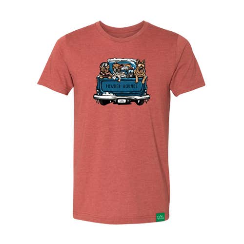 Wild Tribute Powder Hounds T-Shirt - Heather Clay